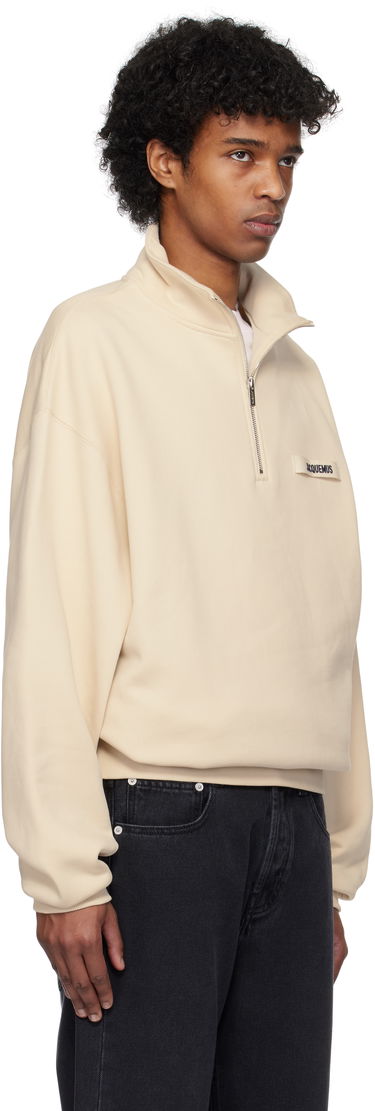 Sweater Jacquemus Jacquemus Gros Grain Zipped Rollneck Sweatshirt Svart | 25E255JS283-2458, 4