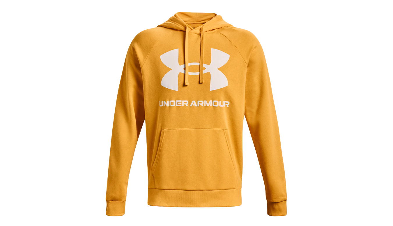Sweatshirt Under Armour Rival Fleece Big Logo Hoodie Gul | 1357093-782, 1