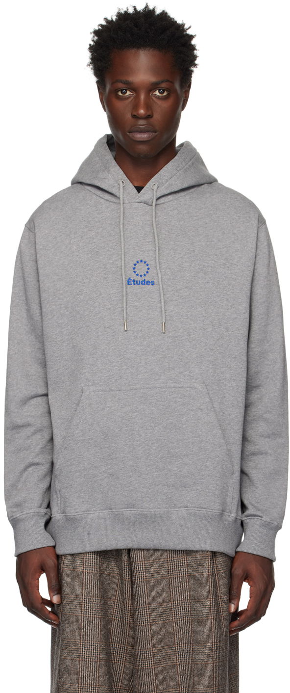 Sweatshirt Études Klein Logo Hoodie Grå | H22MM252OC20GR, 0