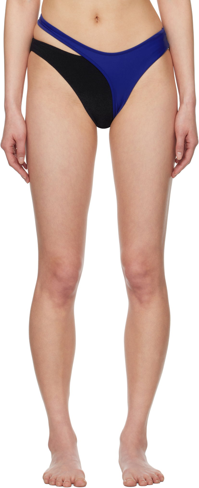 Badkläder Ottolinger Ottolinger Layered Bikini Bottom Svart | 10280020301