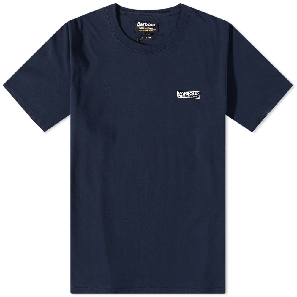 T-shirt Barbour International Small Logo Tee Mörkblå | MTS0141NY39, 0