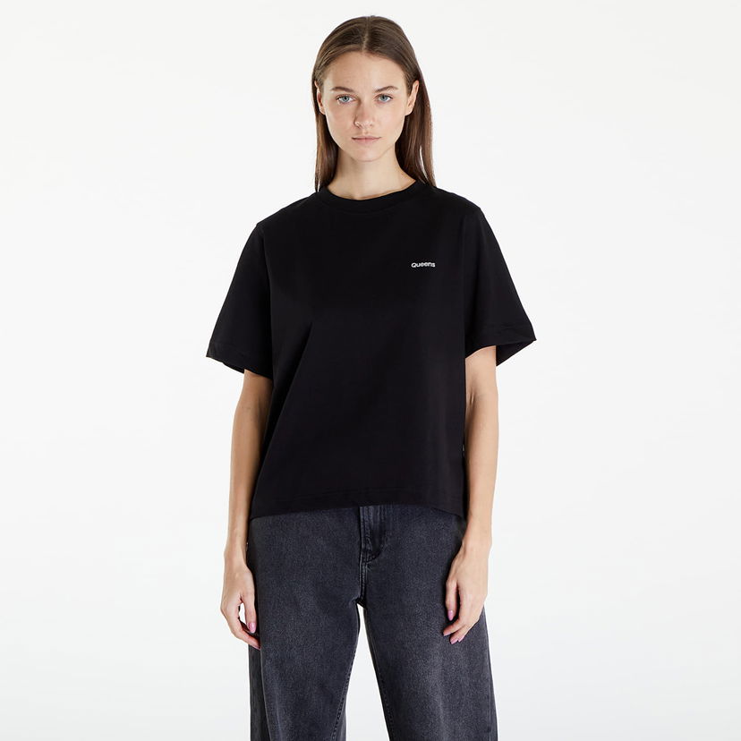 T-shirt Queens Essential T-Shirt With Contrast Print 3-Pack Multicolour Svart | QNS_027