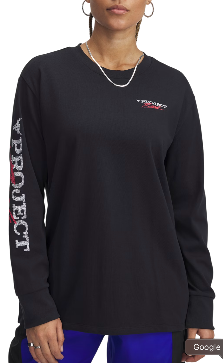 Sweater Under Armour Project Rock Long Sleeve T-Shirt Svart | 1389700-001