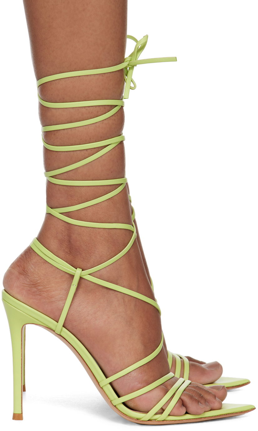 Tillbehör Gianvito Rossi Gianvito Rossi Wrap Tie-Up Heels Grön | G32323.15RIC.NAP