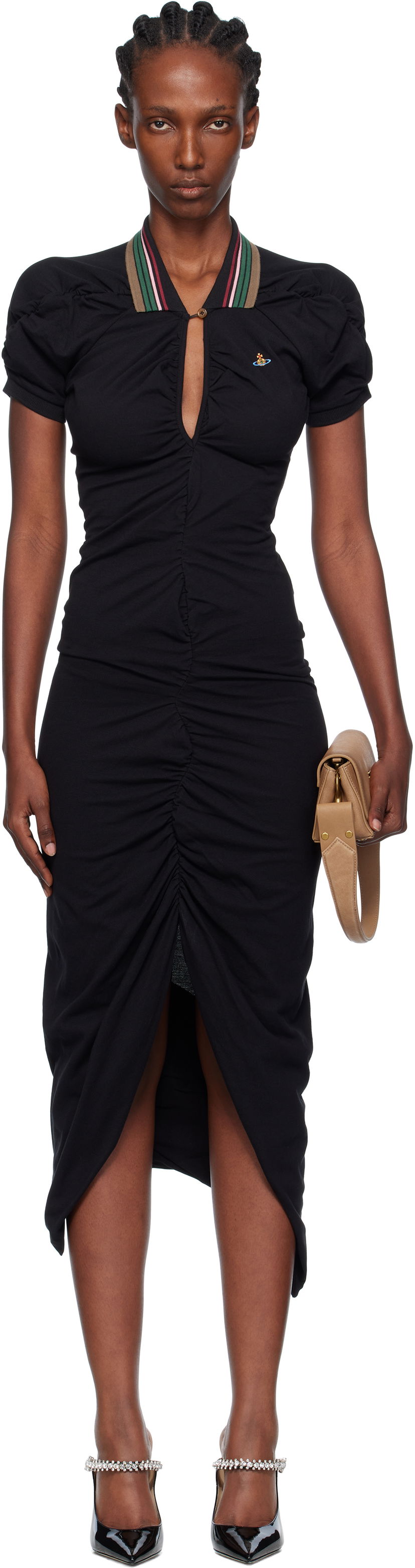 Klä Vivienne Westwood Vivienne Westwood Pulling Midi Dress Svart | 1601004S-J0009-