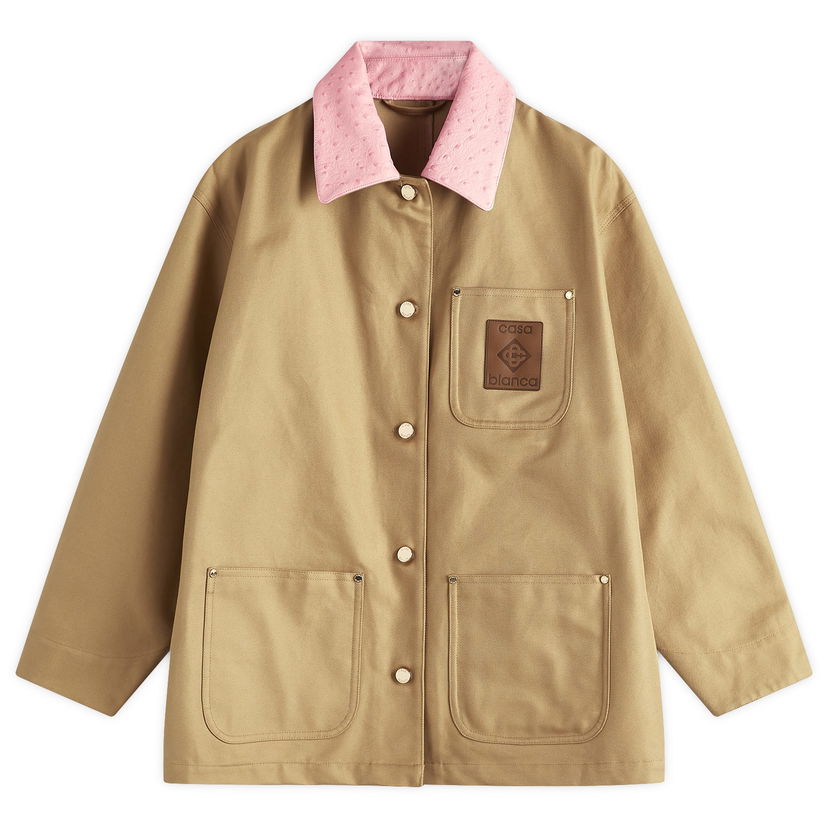 Jacka Casablanca Casablanca Women's Workwear Jacket, Size Large Beige | WS25-JK-361-01
