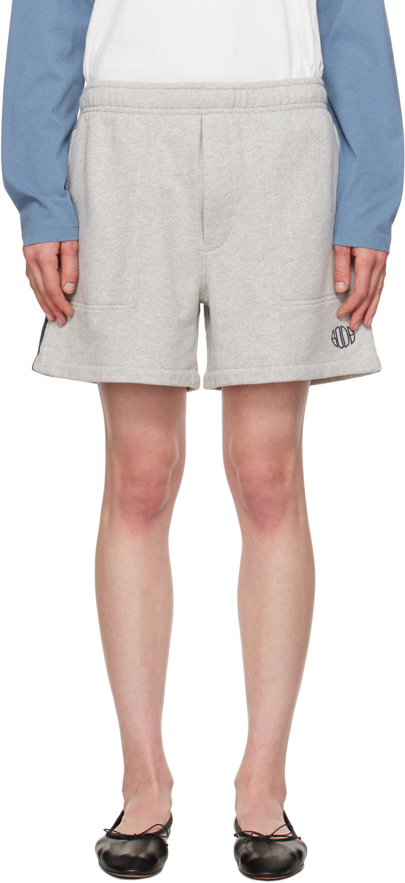 Shorts Bode Bode Crew Sweat Shorts Grå | MRS25CS023