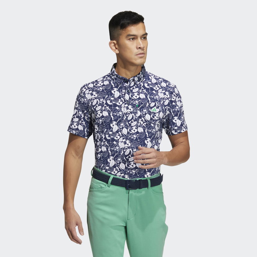 Polotröja adidas Performance Play Green Graphic Flerfärgad | HS9055