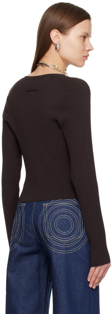 Sweater Jean Paul Gaultier Gaultier Roses Print Cardigan Brun | 24/25-F-CA004-M063-60403050, 2