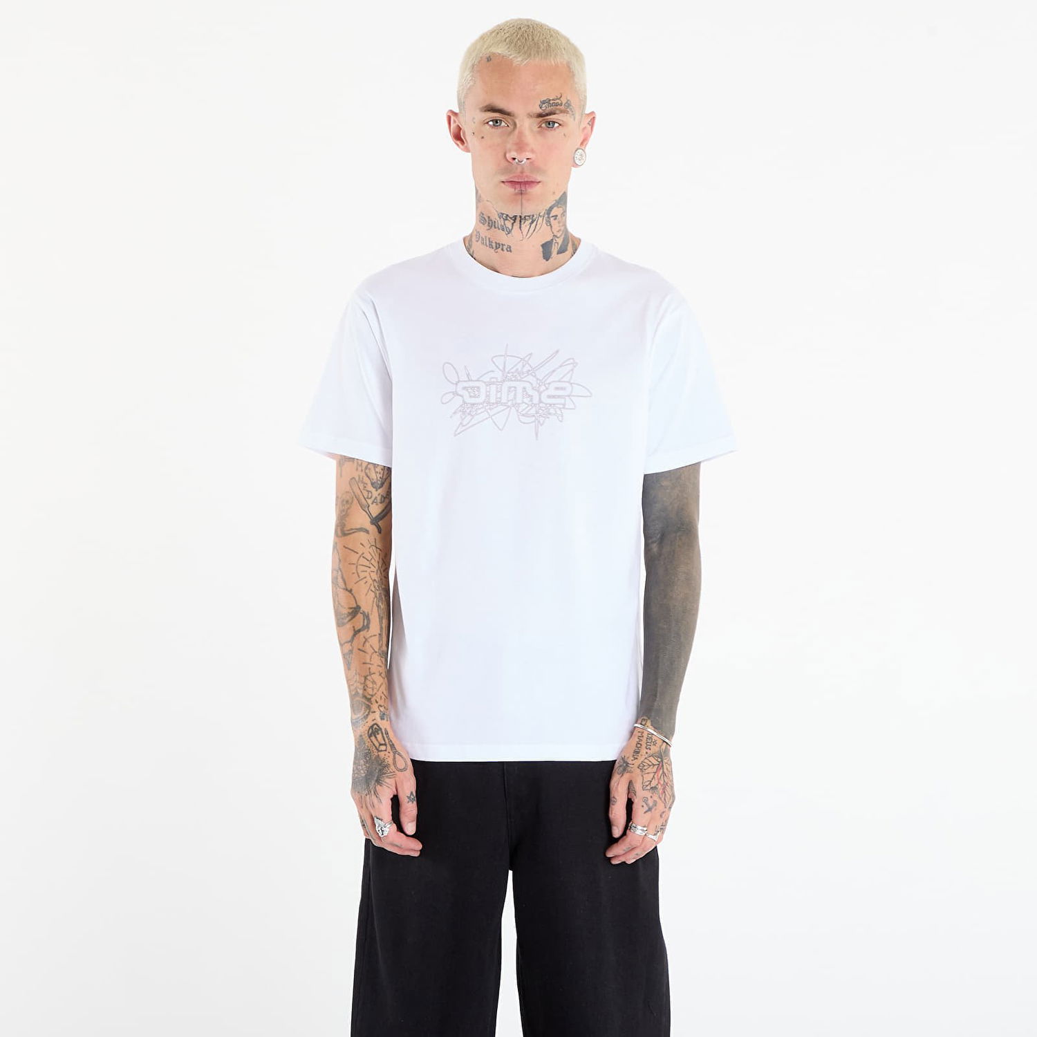 T-shirt Dime Dime Glyph T-Shirt Vit | DIMEFA2567WHT, 0