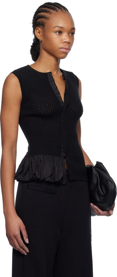 Sweater Maison Margiela MM6 Maison Margiela Detachable Ruffles Tank Top Svart | S52NC0347 M13082, 1