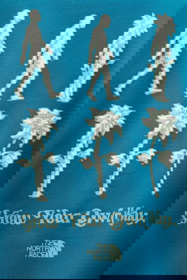 Sweatshirt The North Face Connect Relaxed Fit Crewneck Sweatshirt with Grow Your Own Way Graphic Print Turkos | NF0A8E3ZBSI1, 4