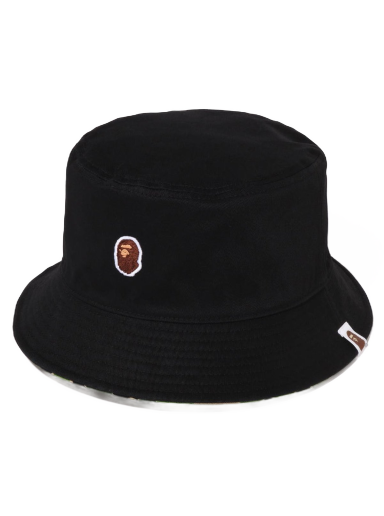 Hatt BAPE One Point Reversible Bucket Hat Svart | 1J20-181-001