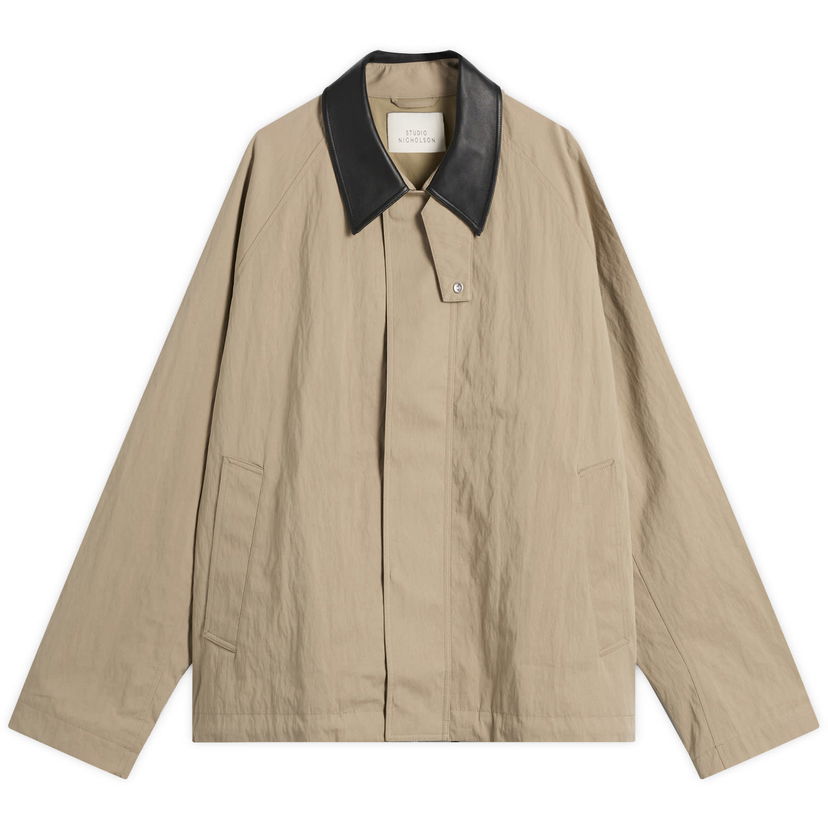 Jacka Studio Nicholson Studio Nicholson Zip Through Jacket, Size Large Beige | DANISNM-1438-PRC