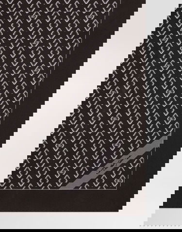 Halsduk Dolce & Gabbana Dolce & Gabbana Silk Pocket Square with Micro Diamond Print and Logo Svart | GR412EG0WUGM3725, 3