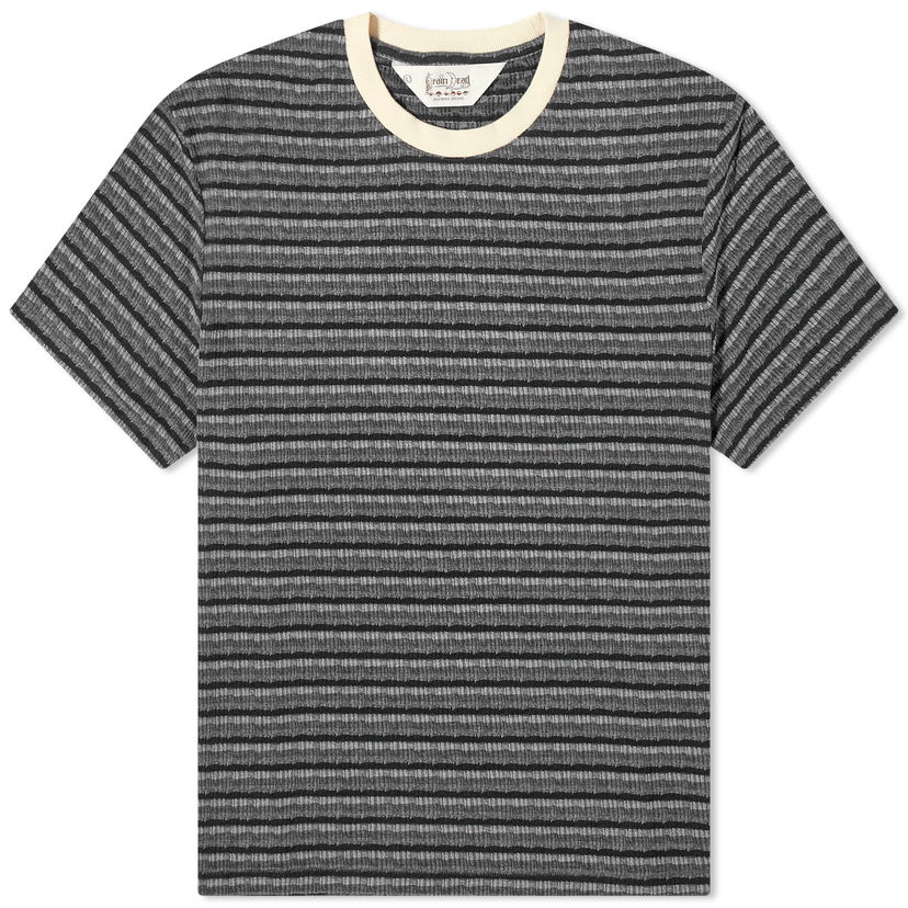 T-shirt Brain Dead Brain Dead Pruned Striped Short Sleeve Tee Grå | O22003120BK