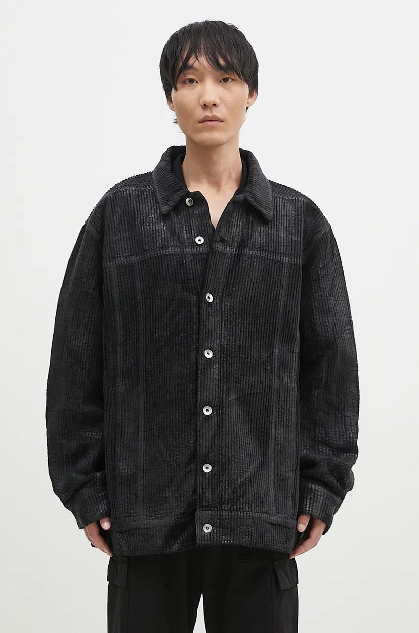 Jacka Rick Owens Oversized Jacket Svart | DU02D2761.HCF