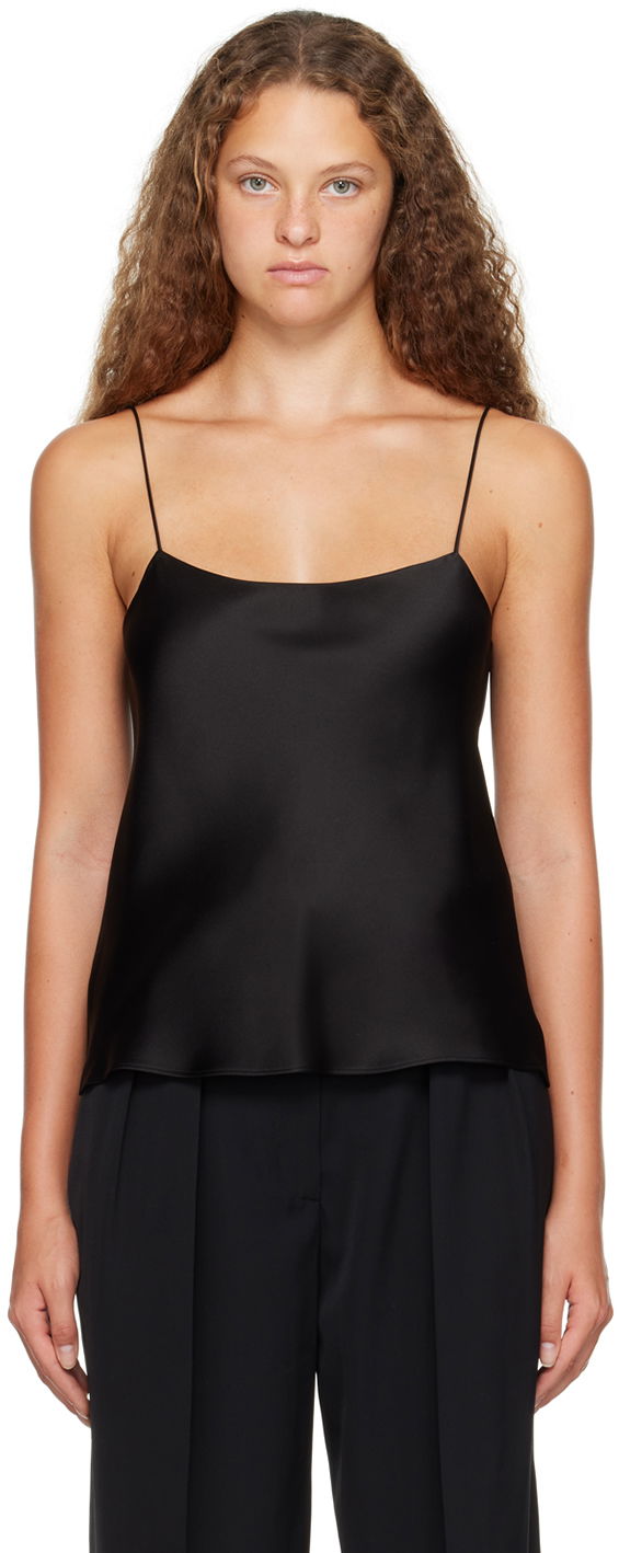 Linne The Row Silk Satin Camisole Svart | W151-W441