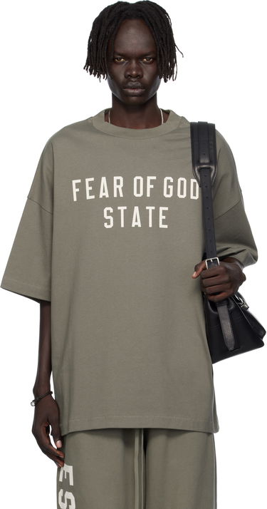 T-shirt Fear of God Fear of God ESSENTIALS 90s Fit T-Shirt Grön | 125SP254477F, 0