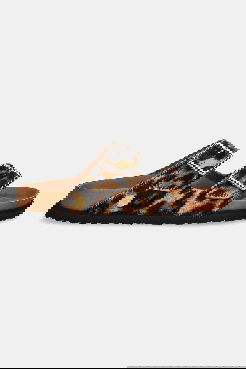Sneakers och skor Birkenstock Leopard Print Buckled Sandals 1774 Arizona FUR Brun | 1031699, 1