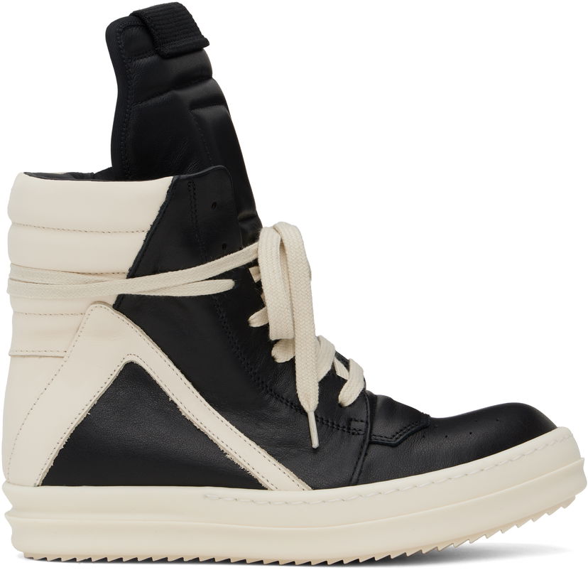 Sneakers och skor Rick Owens Rick Owens Hollywood Geobasket Svart | RP01E7894 LCO