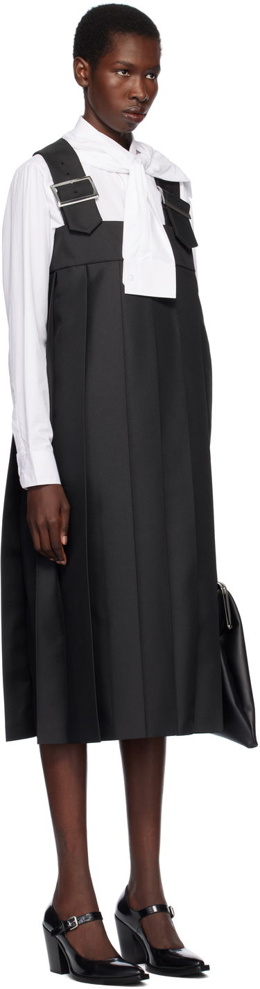 Klä Comme des Garçons Comme des Garçons Gabardine Midi Dress Svart | RO-A005-051-1, 1