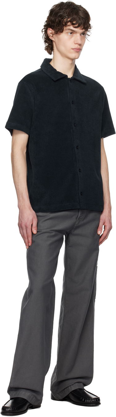 Skjorta A.P.C. A.P.C. Nicolo Short Sleeve Button-Down Shirt Svart | COEWT-H26501, 3