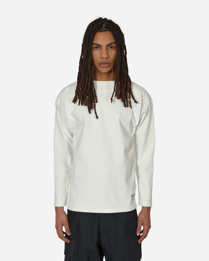 T-shirt Champion Made in Japan Crewneck Longsleeve T-Shirt White Vit | C3-T422 WHITE