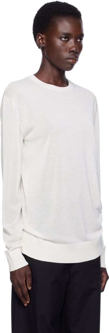 T-shirt TOTEME TOTEME Knit Long Sleeve Tee Gul | 253-WRT0604-YA0079, 4