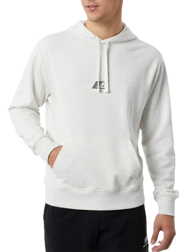 Sweatshirt New Balance Hoodie Essentials Vit | mt23511-sah