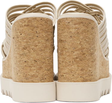 Tillbehör Stella McCartney Stella McCartney Sneak-Elyse Woven Platform Wedge Sandals Beige | 810545APADB0, 1