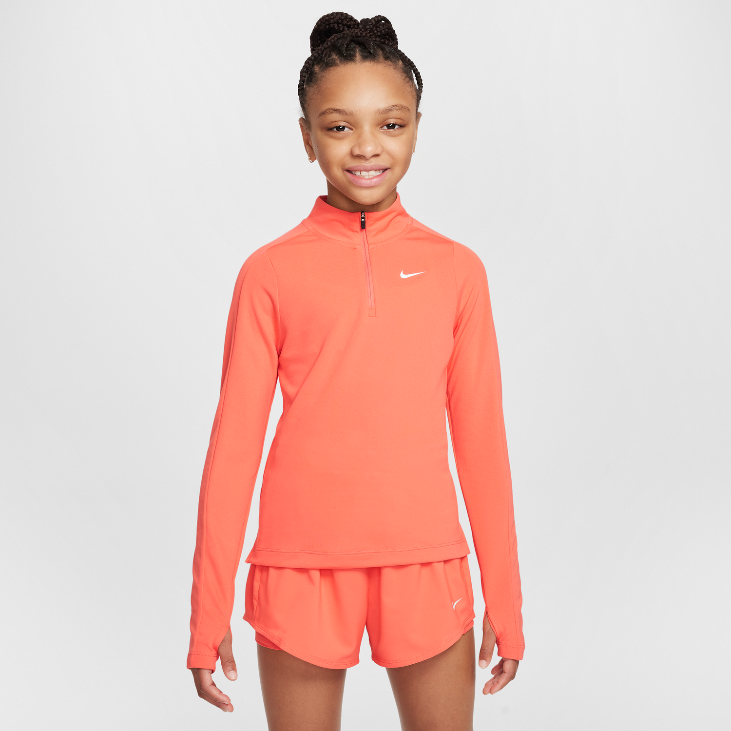 Sweater Nike Dri-FIT Long Sleeve Quarter-Zip Top Orange | FD2853-814, 1