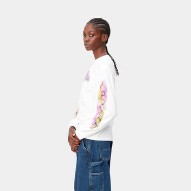 T-shirt Carhartt WIP Babybrush Grin T-Shirt Vit | I032144_02_XX, 4