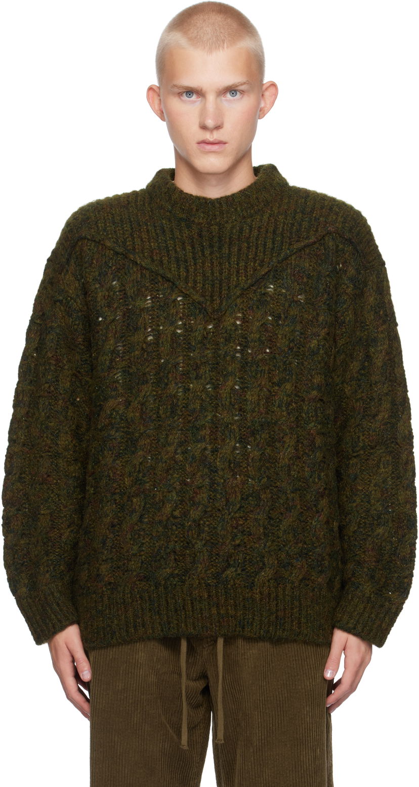 Sweater ISABEL MARANT Isabel Marant Helios Knit Sweater Grön | PU0601HA-B4L03H