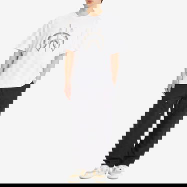 T-shirt BAPE A Bathing Ape Chain Stitch Shark Relaxed Fit T-Shirt, Size Large Vit | 001CSL301343M-WHT, 4