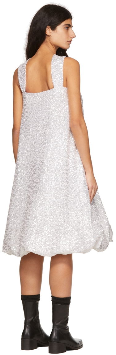 Klä We11done We11done Sequin Bubble Dress Metallisk | WD-OP1-22-182-W-WH, 2