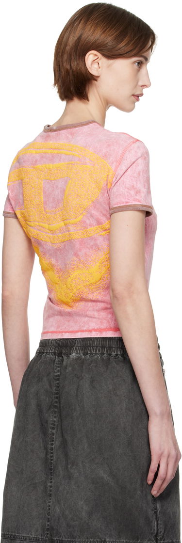 T-shirt Diesel Diesel T-Uncutie-Long-Q3 Graphic T-Shirt Rosa | A17316 0SLBB, 2