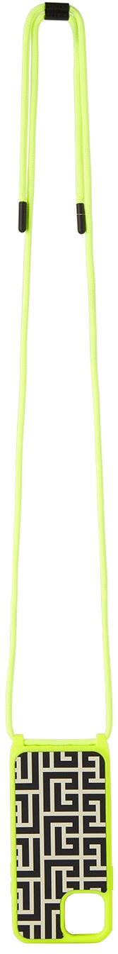 Axelväska Balmain Balmain Logo Crossbody iPhone 12 Case Gul | WN0SC137LSMD