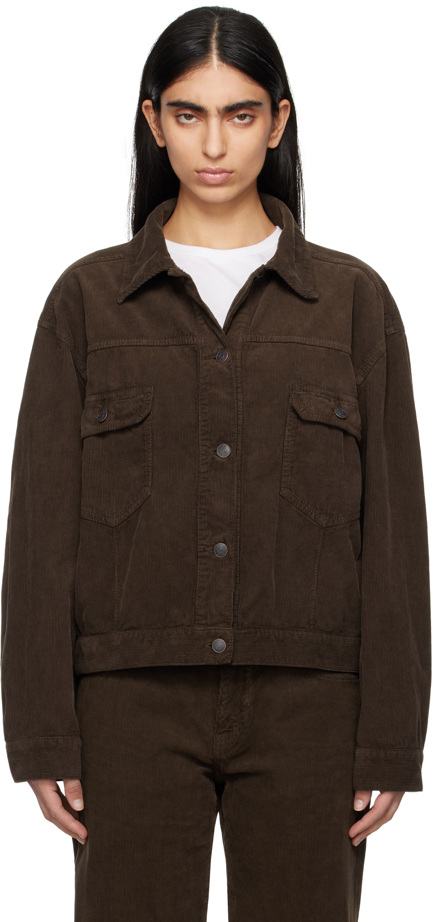 Jacka The Row The Row Ness Corduroy Jacket Brun | 7552-W3724, 0