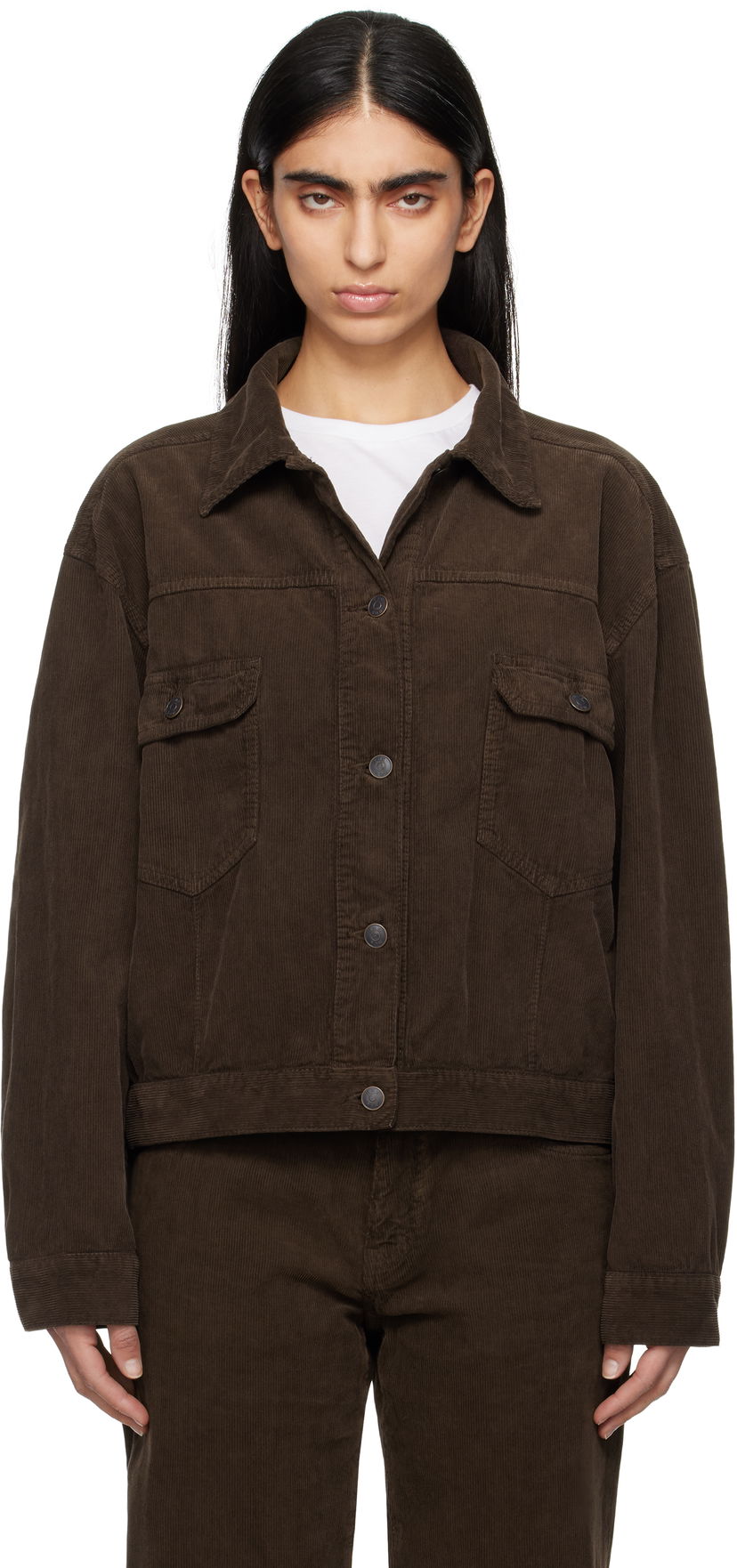 Jacka The Row The Row Ness Corduroy Jacket Brun | 7552-W3724