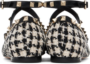 Skovård Valentino Valentino Garavani Rockstud Tweed Ballerina Flats with Bow Detail Flerfärgad | 6W2S0HB6MTB, 1