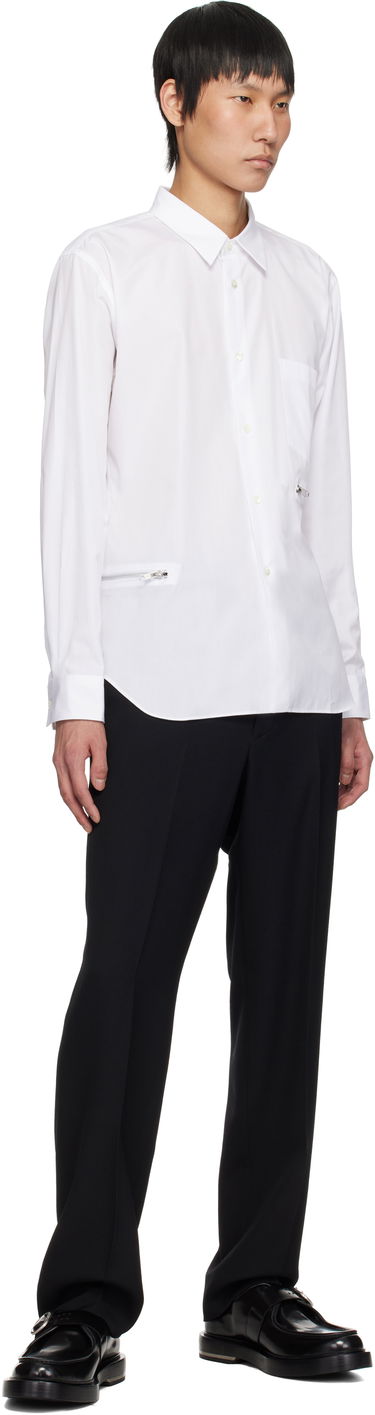Skjorta Comme des Garçons Homme Deux Cotton Broad Shirt Vit | DO-B027-051, 3