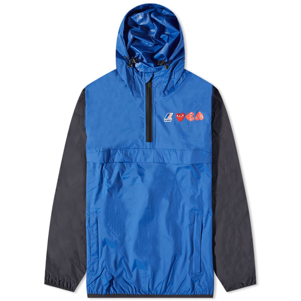 Jacka Comme des Garçons K-Way x Half Zip Block Colour Jacket Blå | P1J506-2, 0