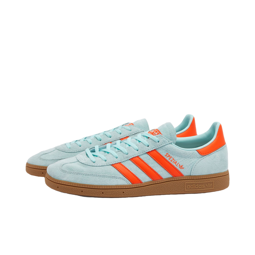 Sneakers och skor adidas Originals Adidas Handball Spezial Sneakers in Semi Flash Aqua/Impact Orange/Gum, Turkos | IH5374