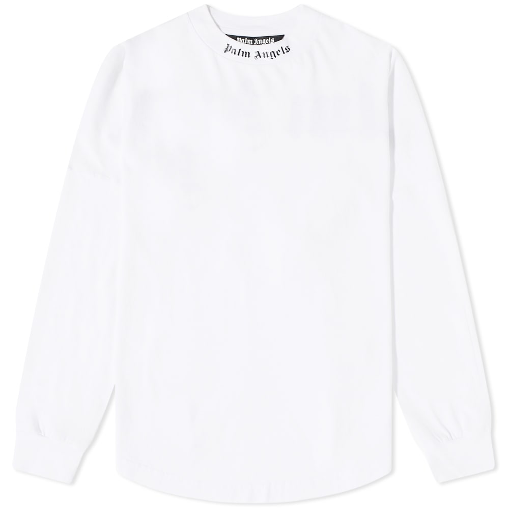 T-shirt Palm Angels Logo Mock Neck T-shirt Vit | PMAB001C99JER0010110, 0