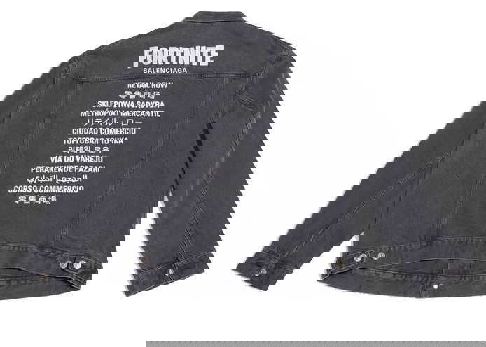 Jacka Balenciaga FORTNITE©2021 x Large Fit Jacket Grå | 684001TEW051055, 0