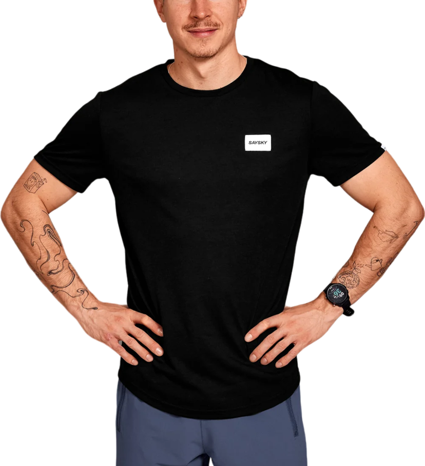 T-shirt Saysky Saysky Clean Motion T-Shirt Svart | xmrss51c901