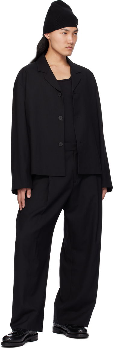 Byxor Studio Nicholson Studio Nicholson Pull Wool Trousers Svart | PULL SNM - 1278, 3