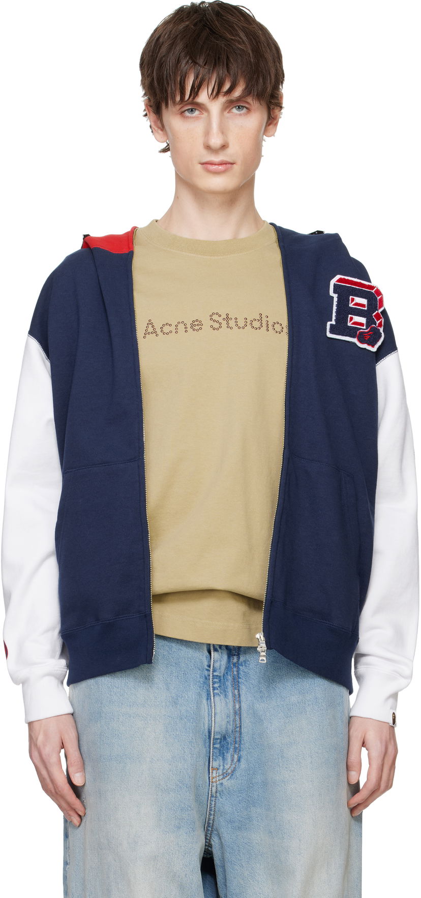 Sweatshirt BAPE Shark Full Zip Hoodie Blå | 001ZPK70115301M