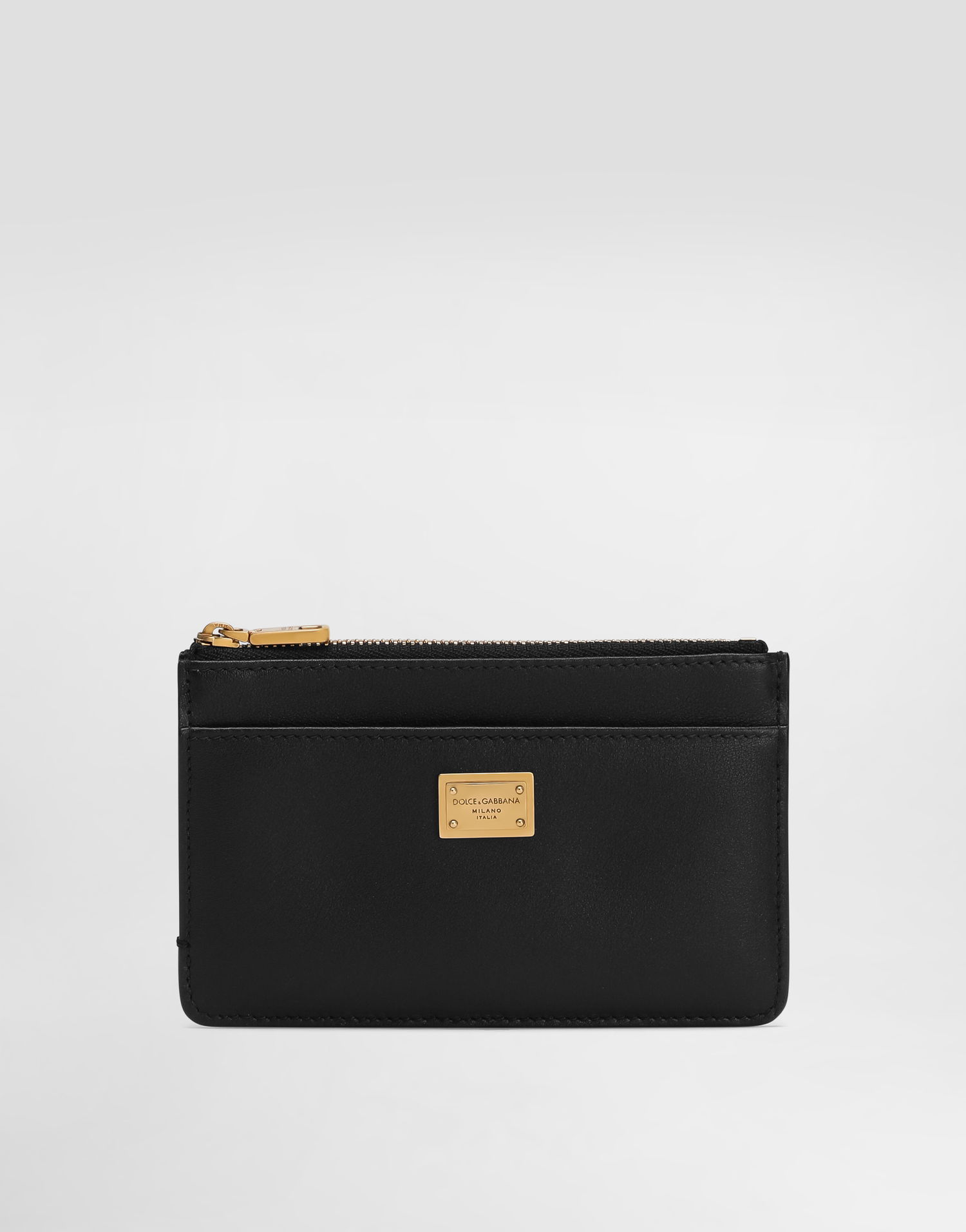 Plånbok Dolce & Gabbana Dolce & Gabbana Plongé Calfskin Card Holder Svart | BI1261A9S2580999, 0